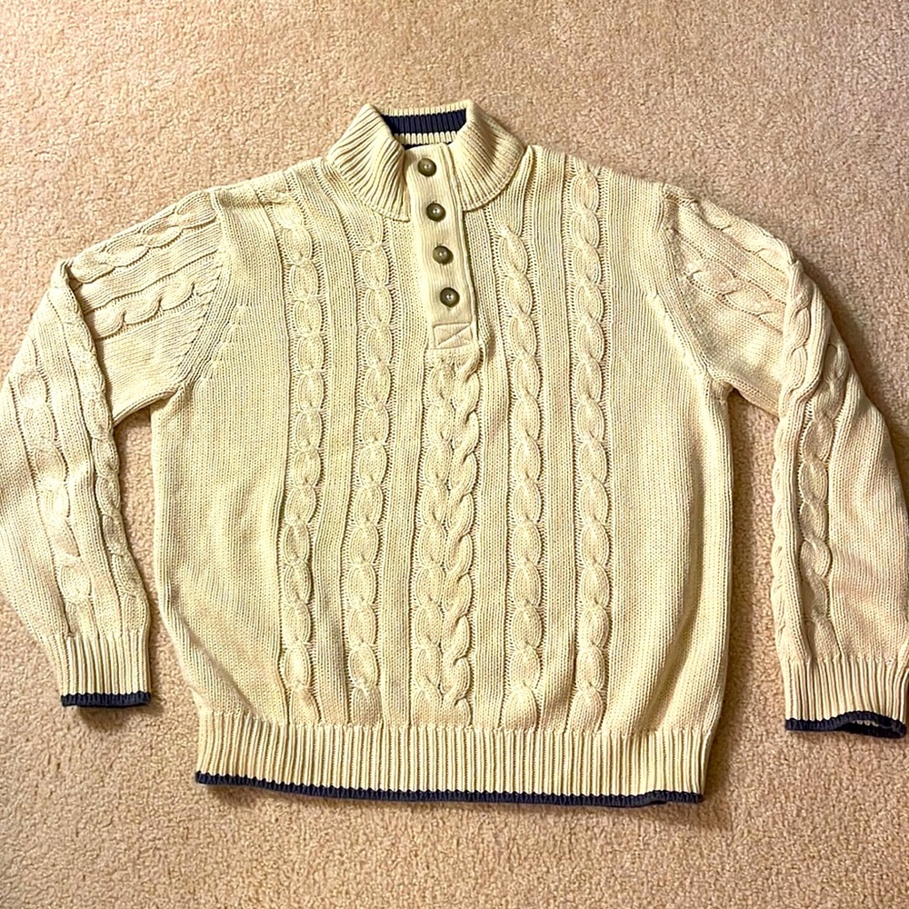 Nautical Winter Sweater a Eddie Bauer Large